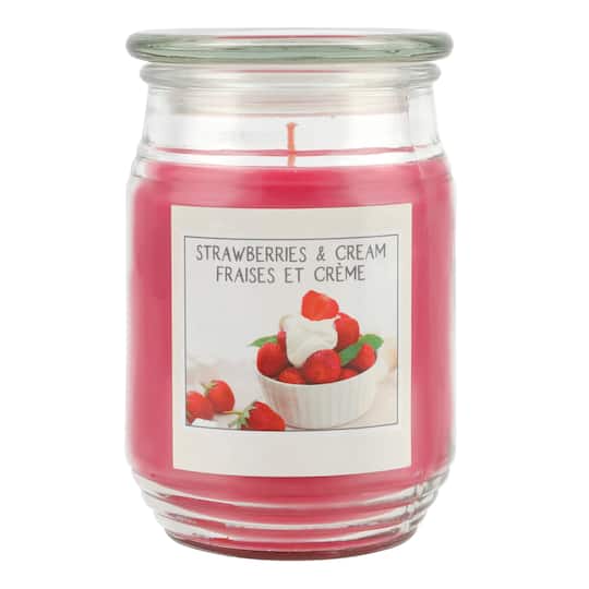 Strawberries & Cream Scented Jar Candle by Ashland®